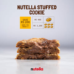 Nutella Stuffed Cookie